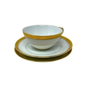 Noritake China Goldridge 2 Saucers and 1 Cup (flaw)